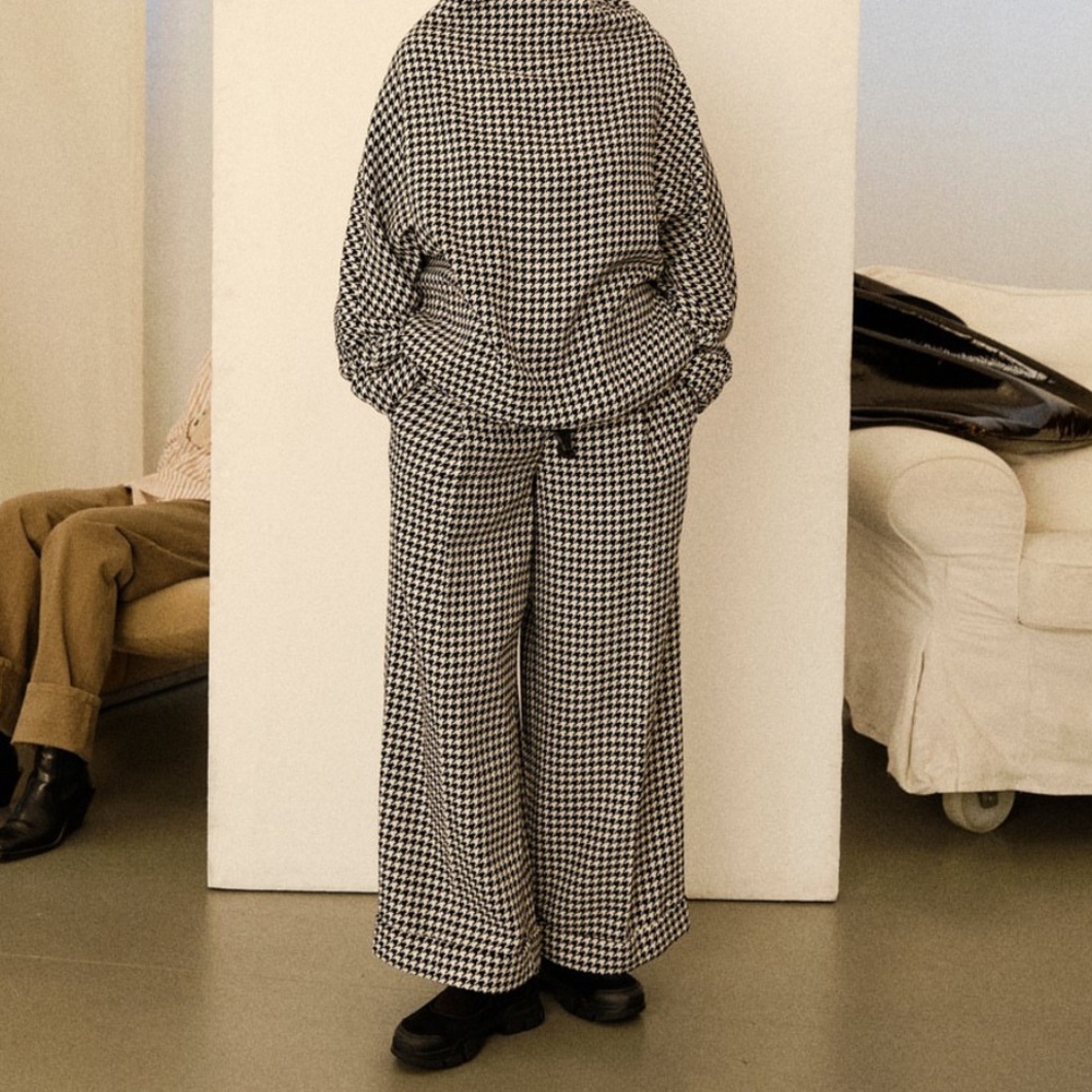 TELA Gingham Loose Trouser